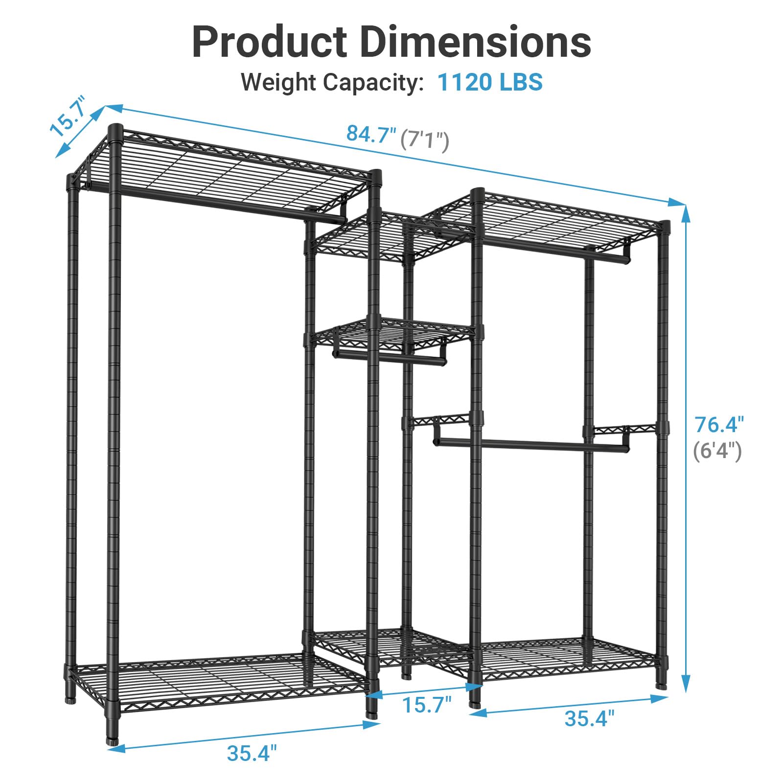Classic V6 Plus Wire Garment Rack