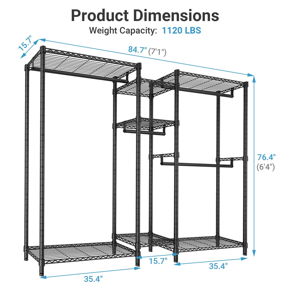 Classic V6 Plus Wire Garment Rack