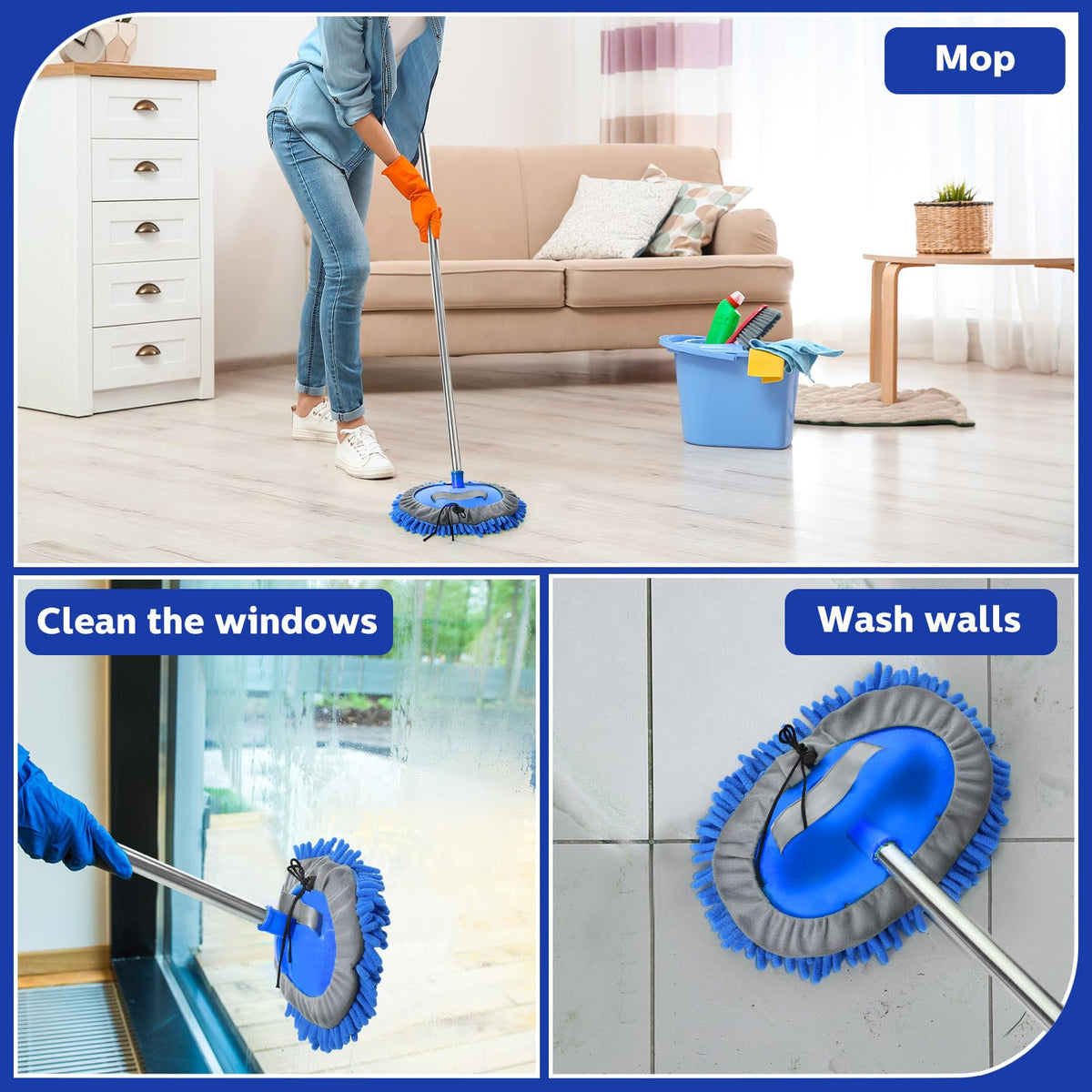 10 Pcs Car Wash Mitt Set (10 Count)