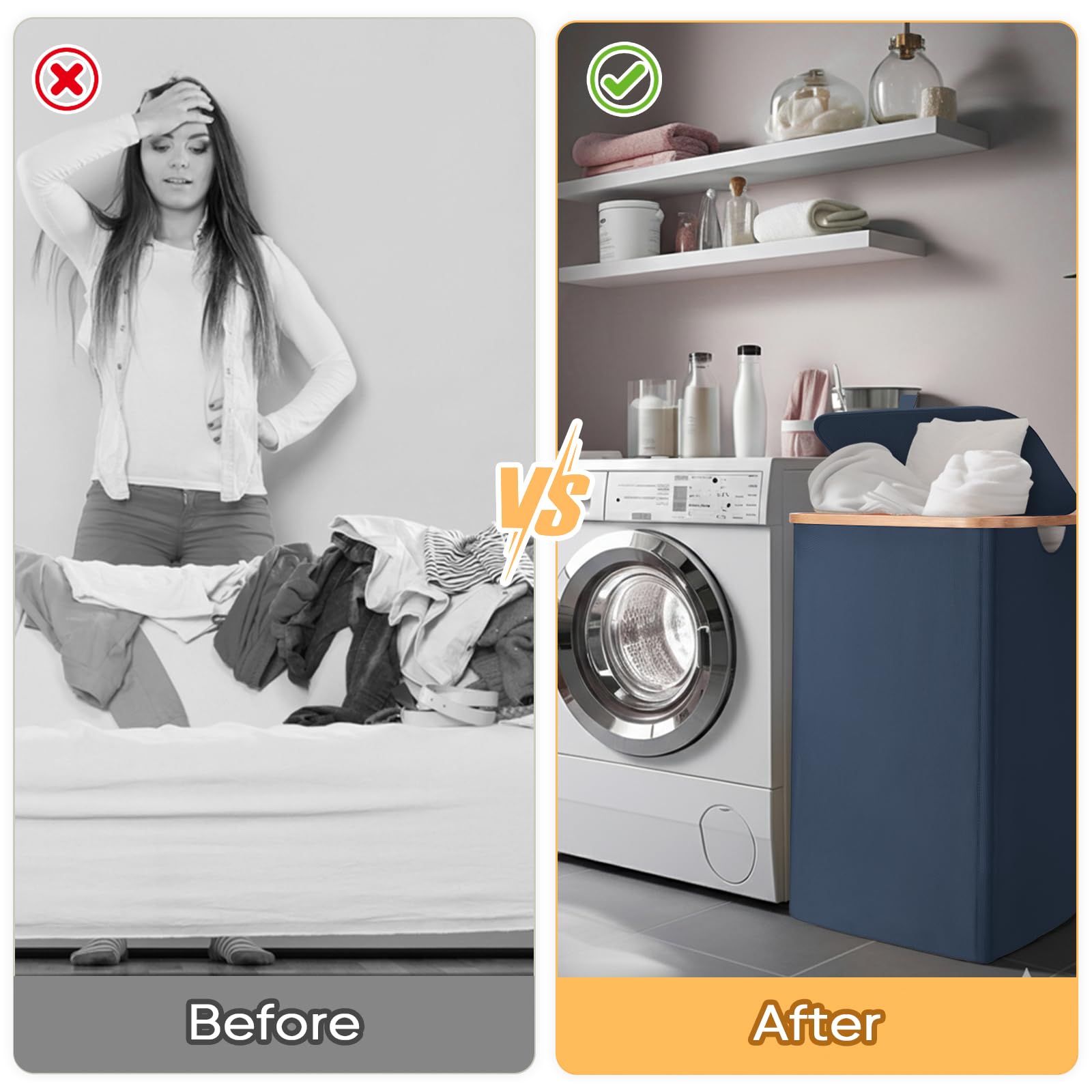 Laundry Hamper with Lid