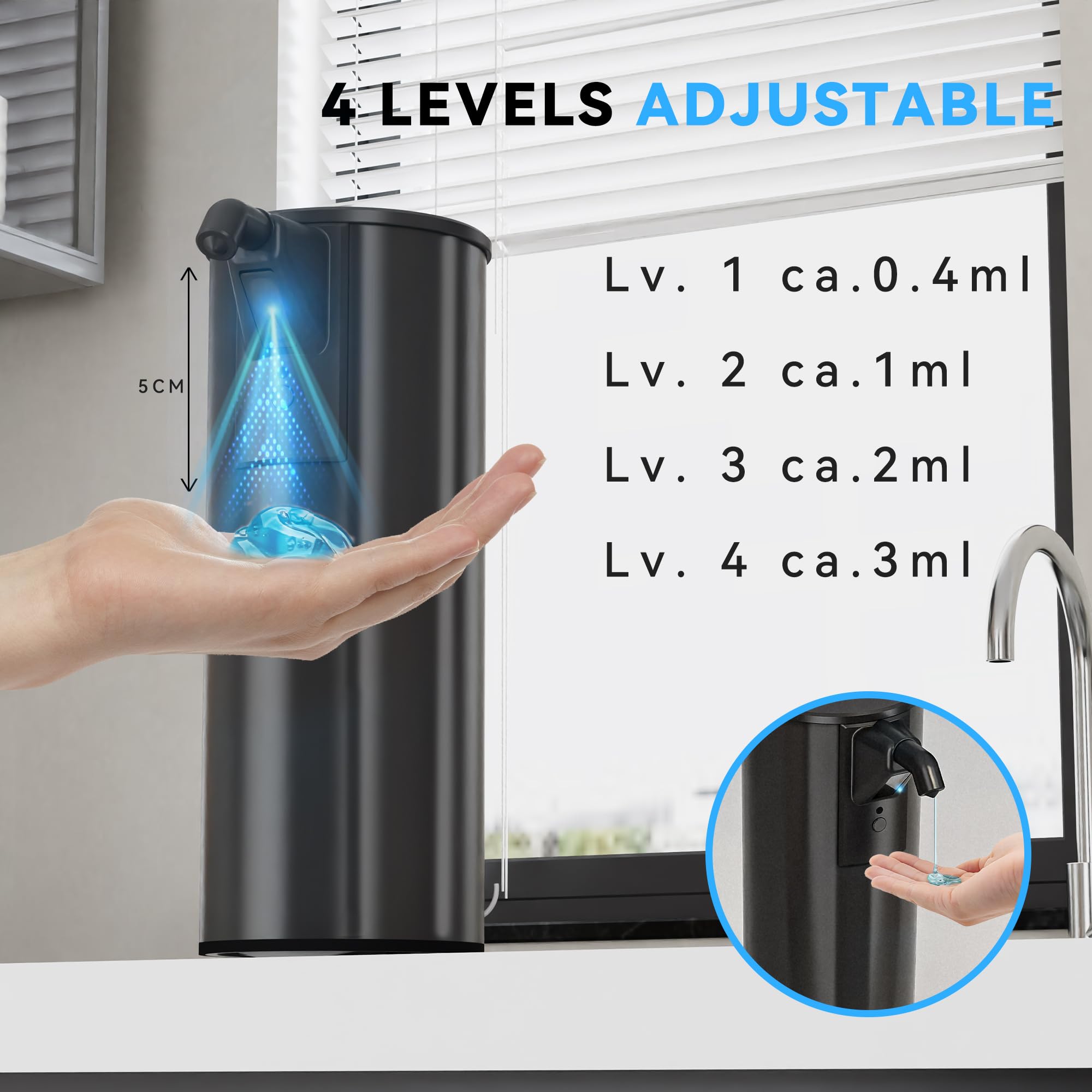 Automatic Soap Dispenser Touchless 11.8oz