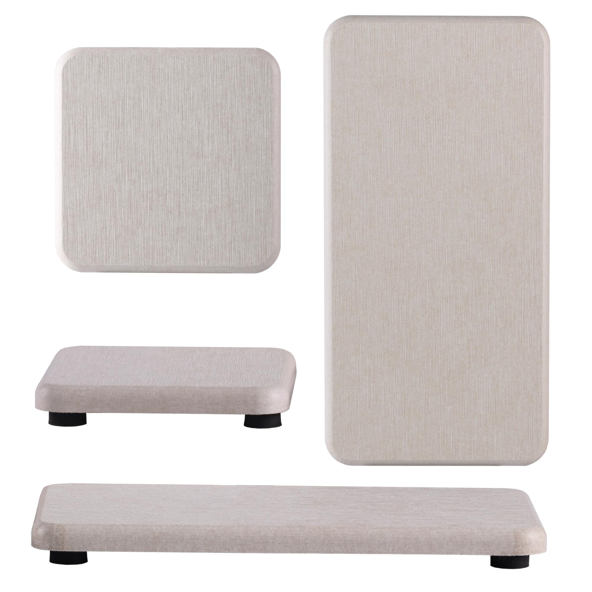 Set of 4 Water Absorbent Diatomite Coasters (4 Count)