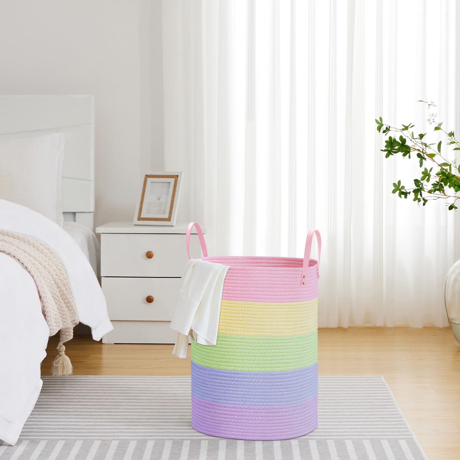 58L Tall Woven Rope Laundry Hamper (1961.2133 Fl Oz) - ModHome Supplies