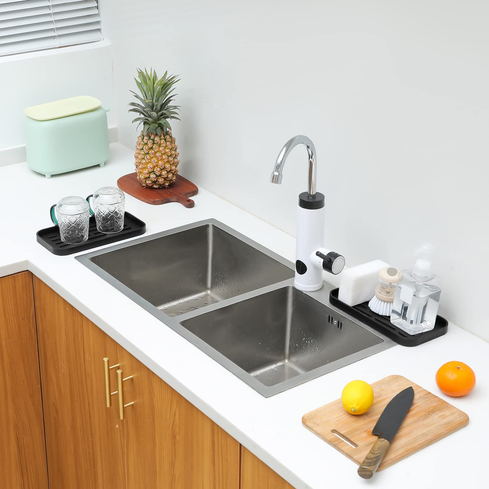 Silicone Kitchen Sink Organizer Tray for Multiple Usage