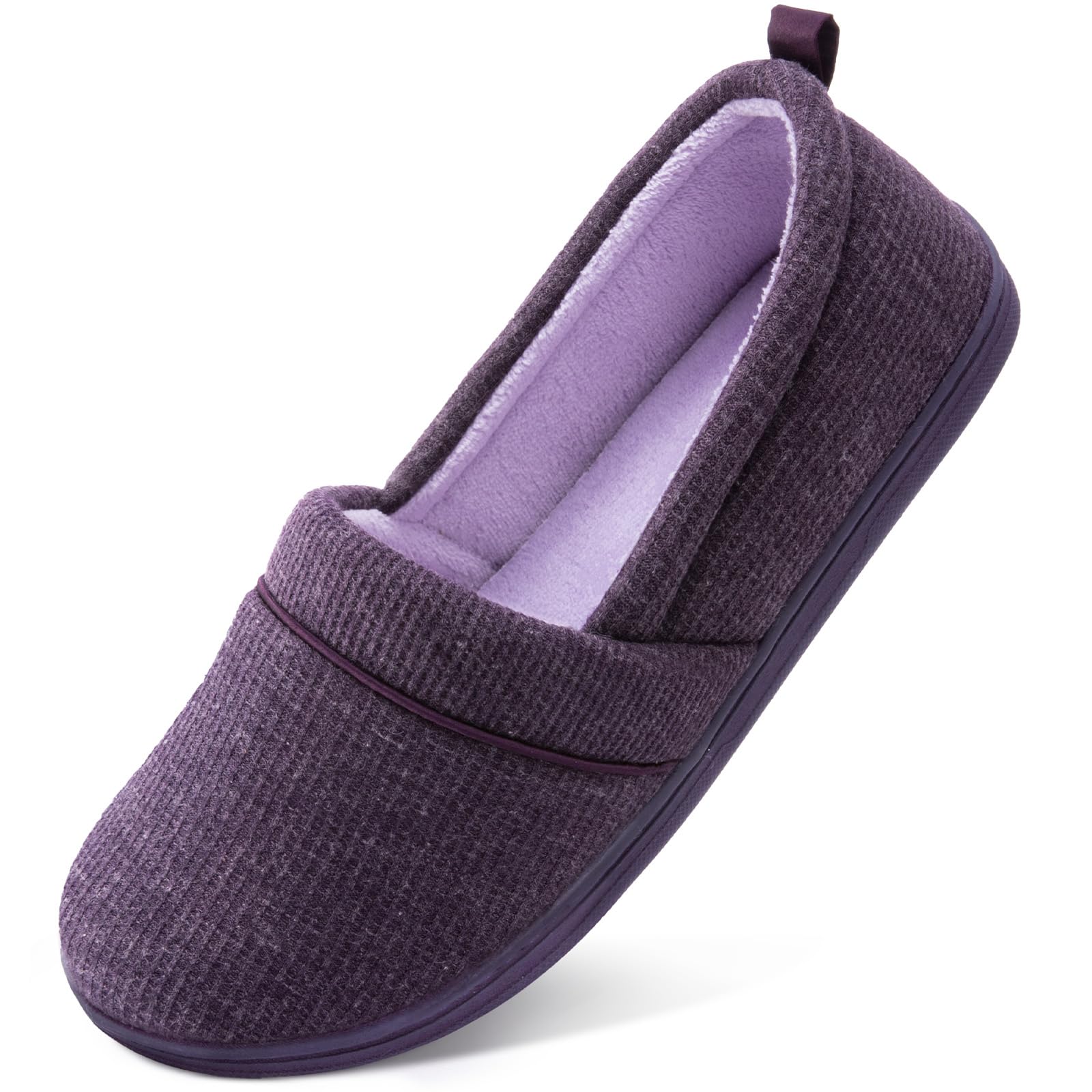 Women's Comfy Loafer Slippers House Shoes Cloudy Lilac