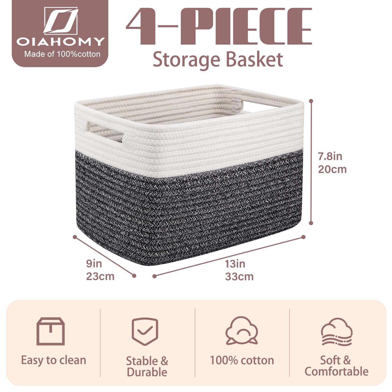 4 Pack Storage Basket (4 Count)
