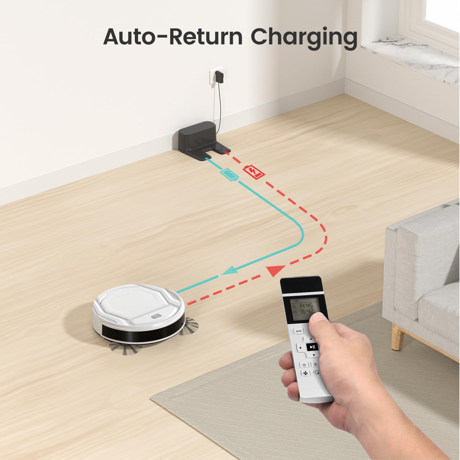 M210 Pro Robot Vacuum with 2200 Pa Powerful Suction
