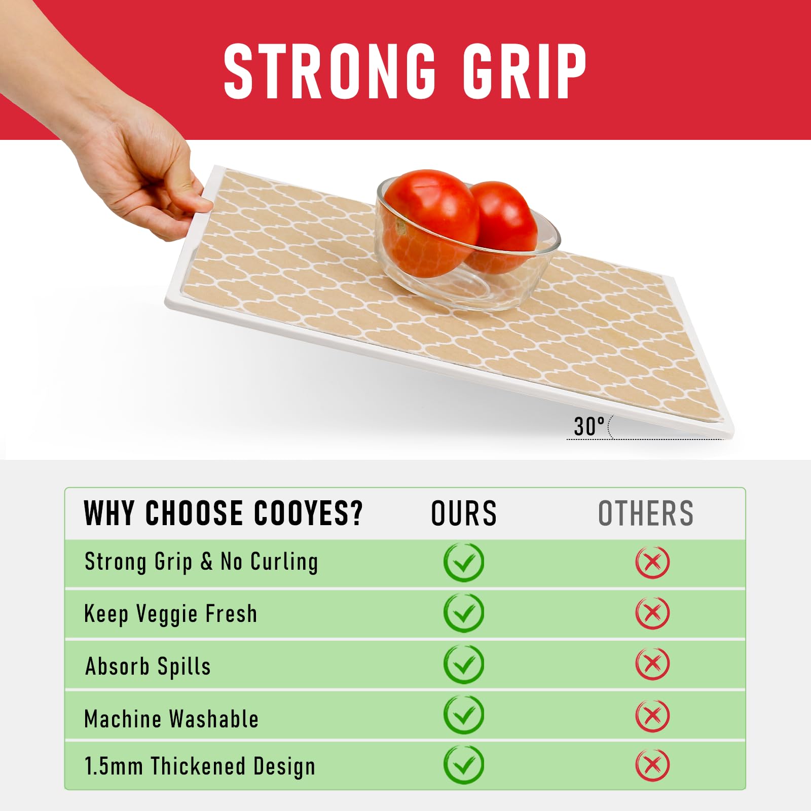 2 in 1 Refrigerator Liners (12 Sq Ft)