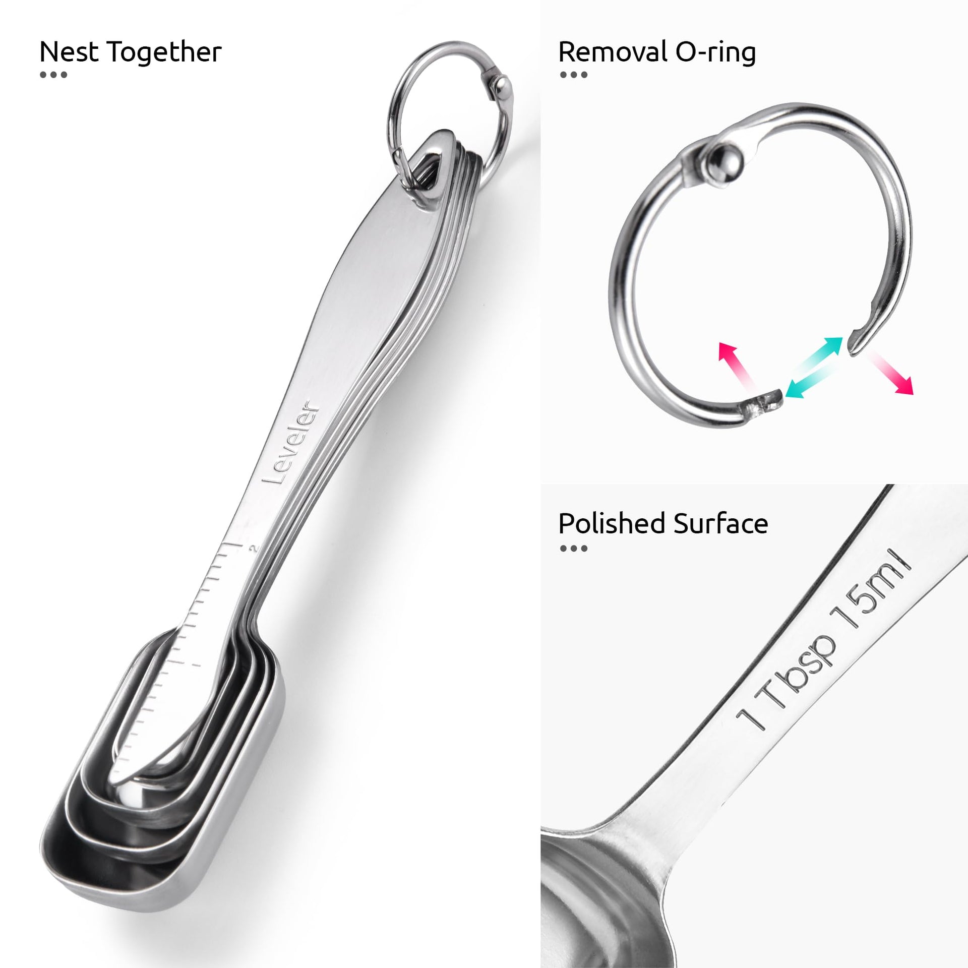 Narrow Square Measuring Spoons