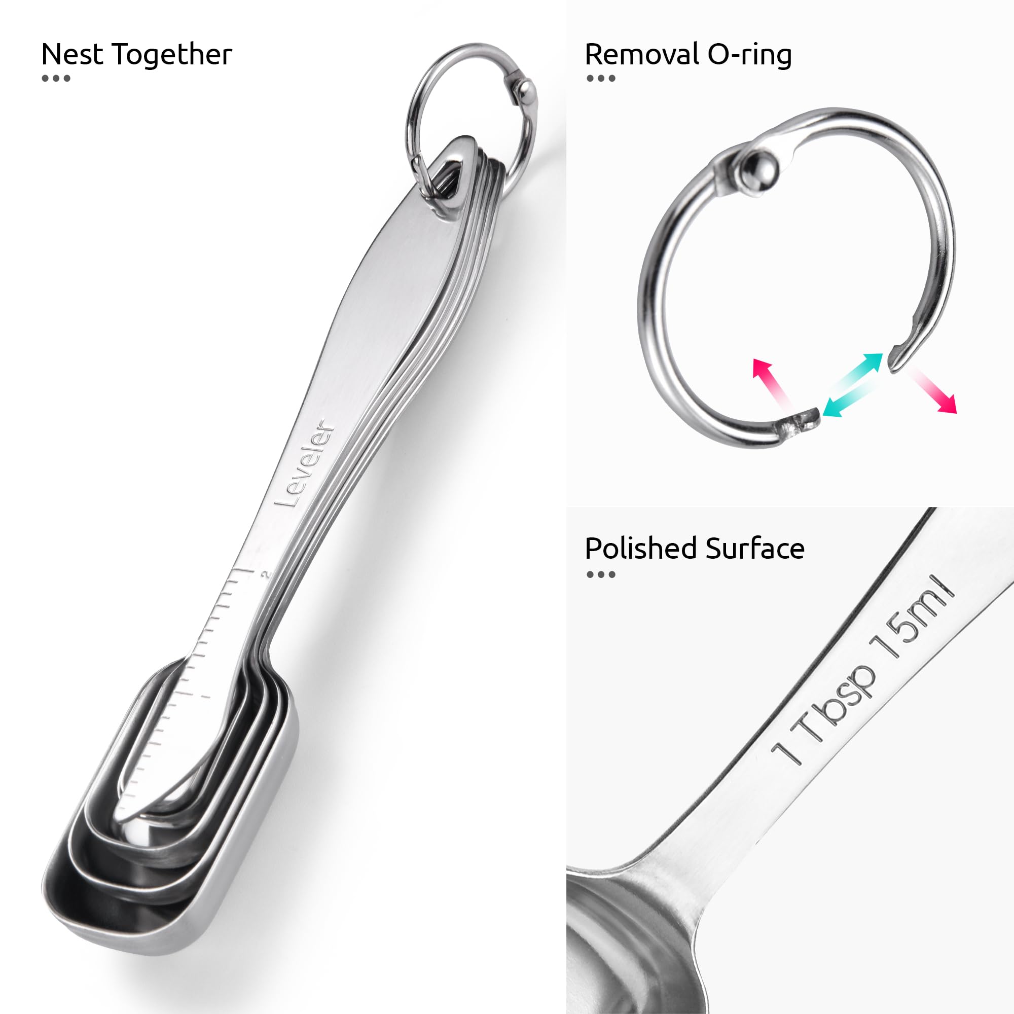 Narrow Square Measuring Spoons