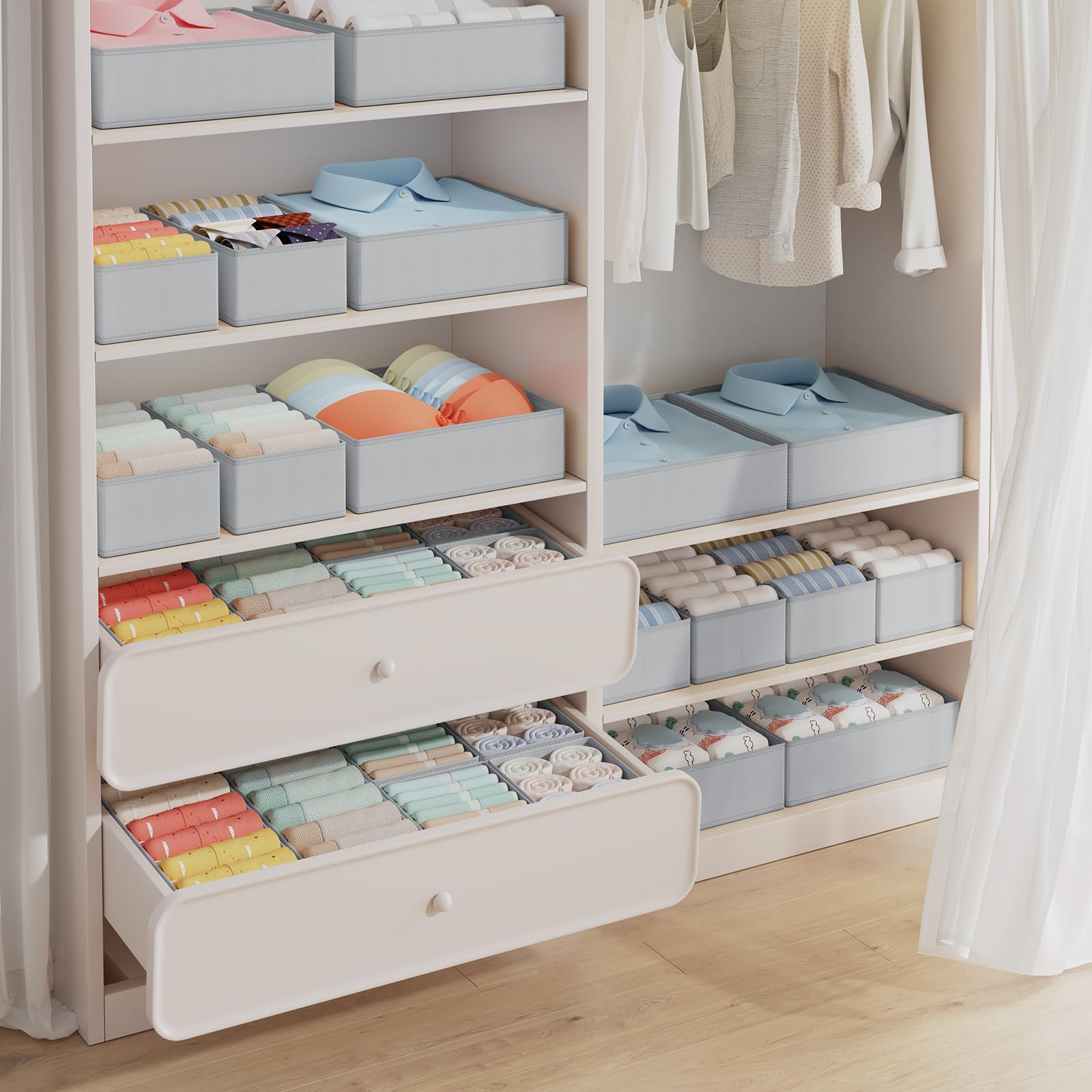 Drawer Organizer Clothes Storage (18 Count)