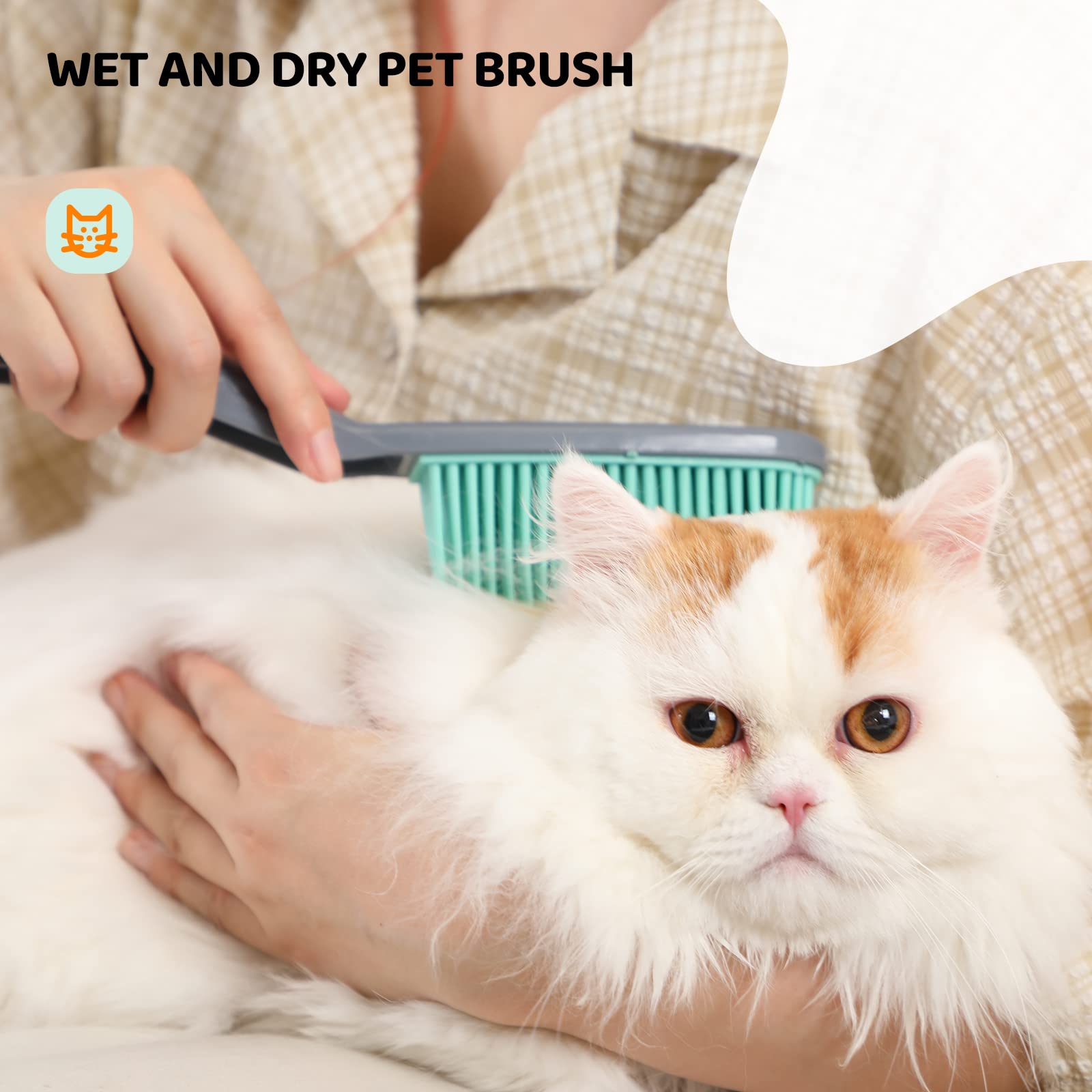 Rubber Broom Carpet Rake for Pet Hair