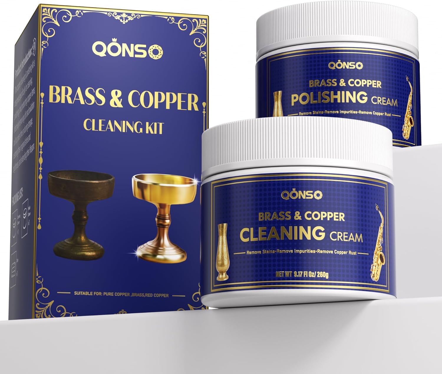 Brass Polish Copper Cream Cleaner Kit (16.22 Fl Oz)