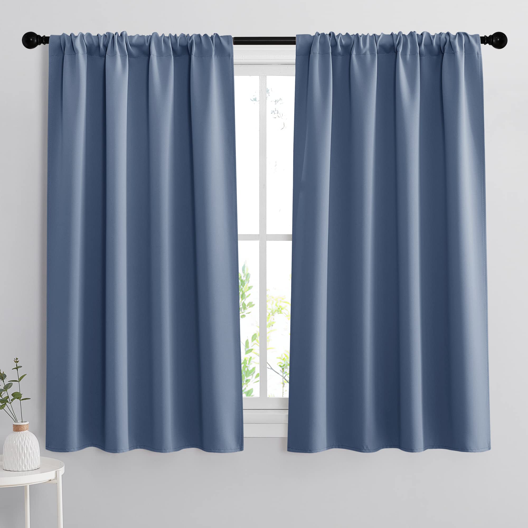 Short Blackout Curtains for Bedroom (2 Count)