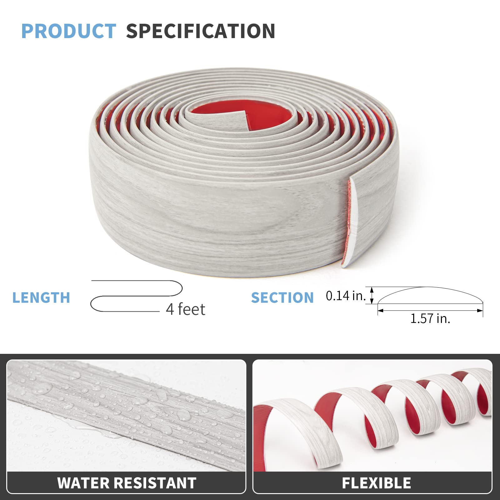 4 ft Floor Transition Strip (4 Foot)