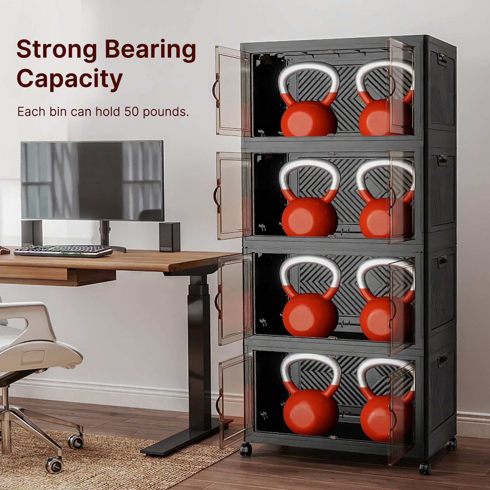 Stackable Storage Bins (8 Count)