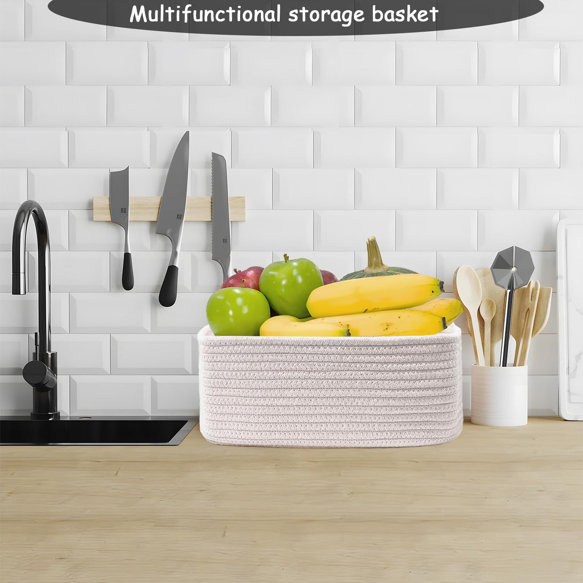COMFY HOMI 11.5"x7.5"x4.7" Storage Baskets for Organizing (3 Count)