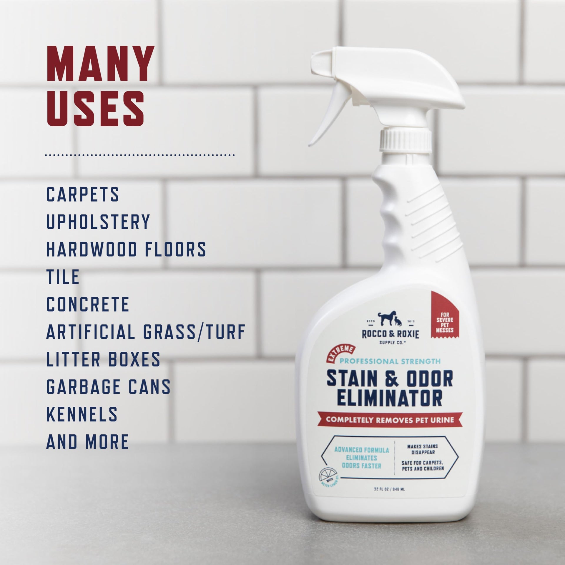Rocco & Roxie Extreme Enzyme Stain & Odor Eliminator Spray (32 Fl Oz)