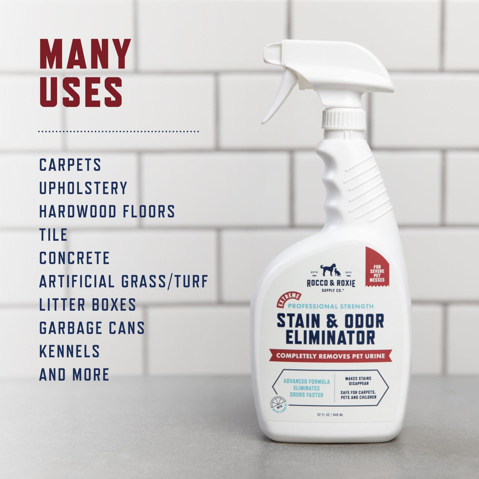 Rocco & Roxie Extreme Enzyme Stain & Odor Eliminator Spray (32 Fl Oz)