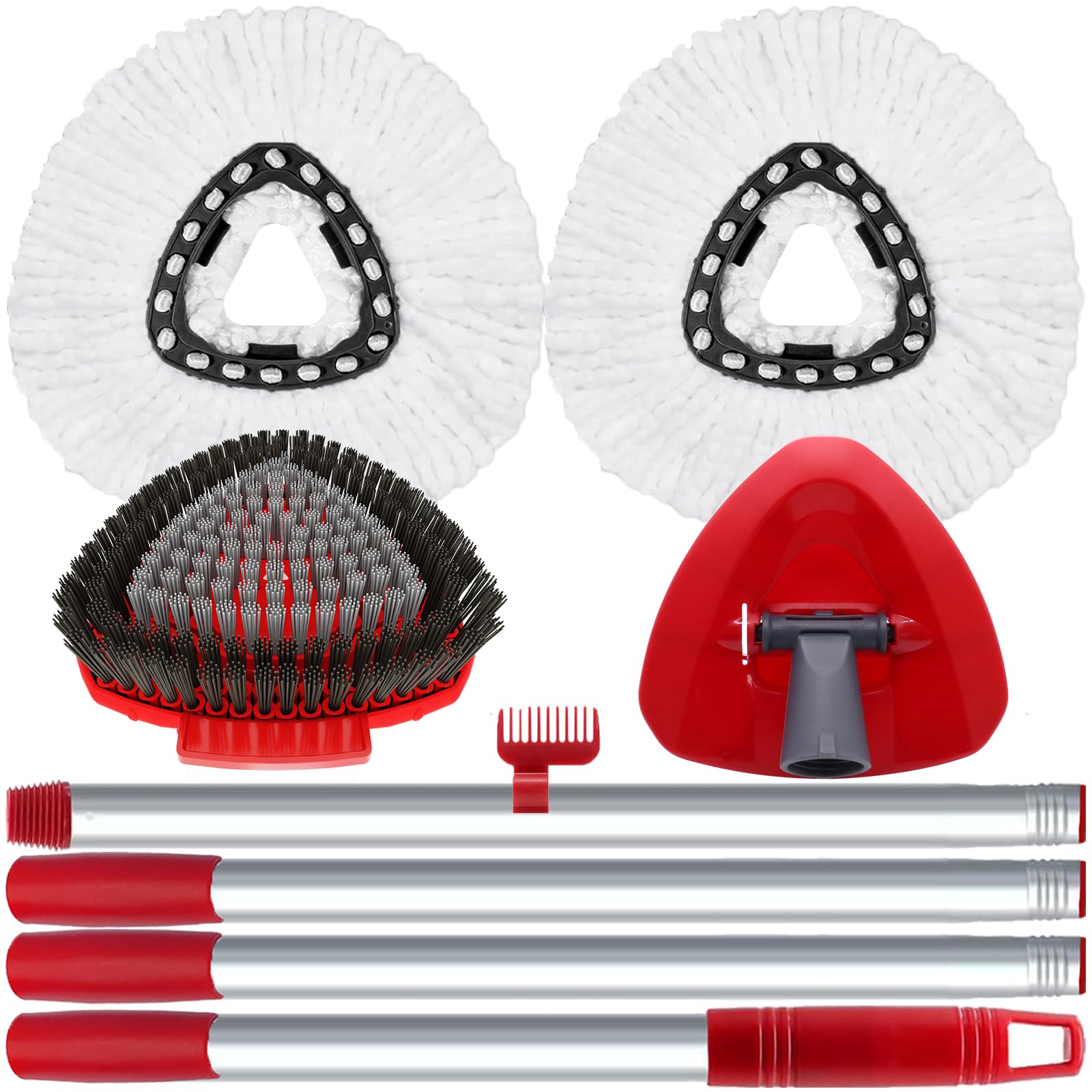 2 Pack Spin Mop Heads Replacement Compatible with O Cedar EasyWring 1Tank