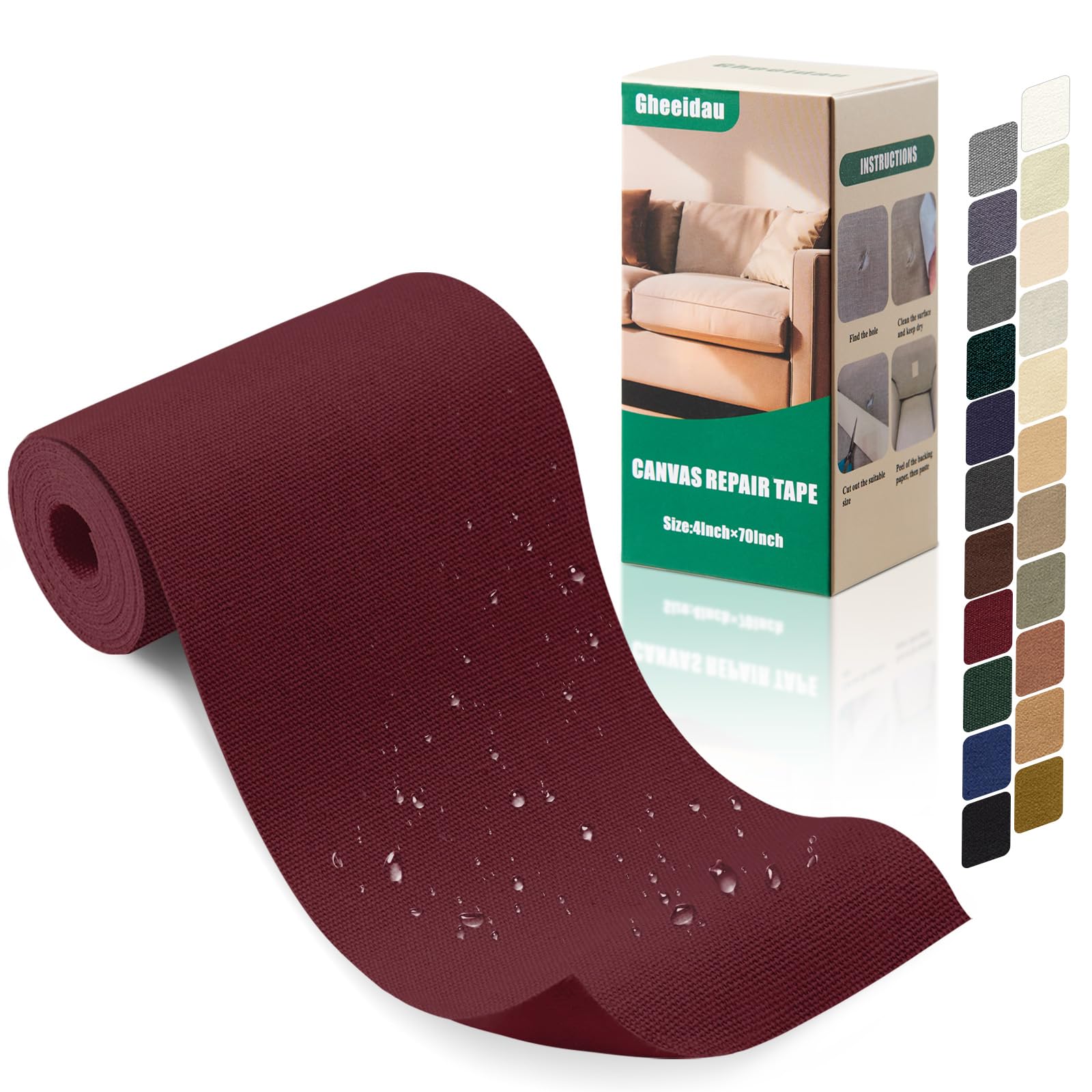 Canvas Repair Tape 4×70 Inch Waterproof Self