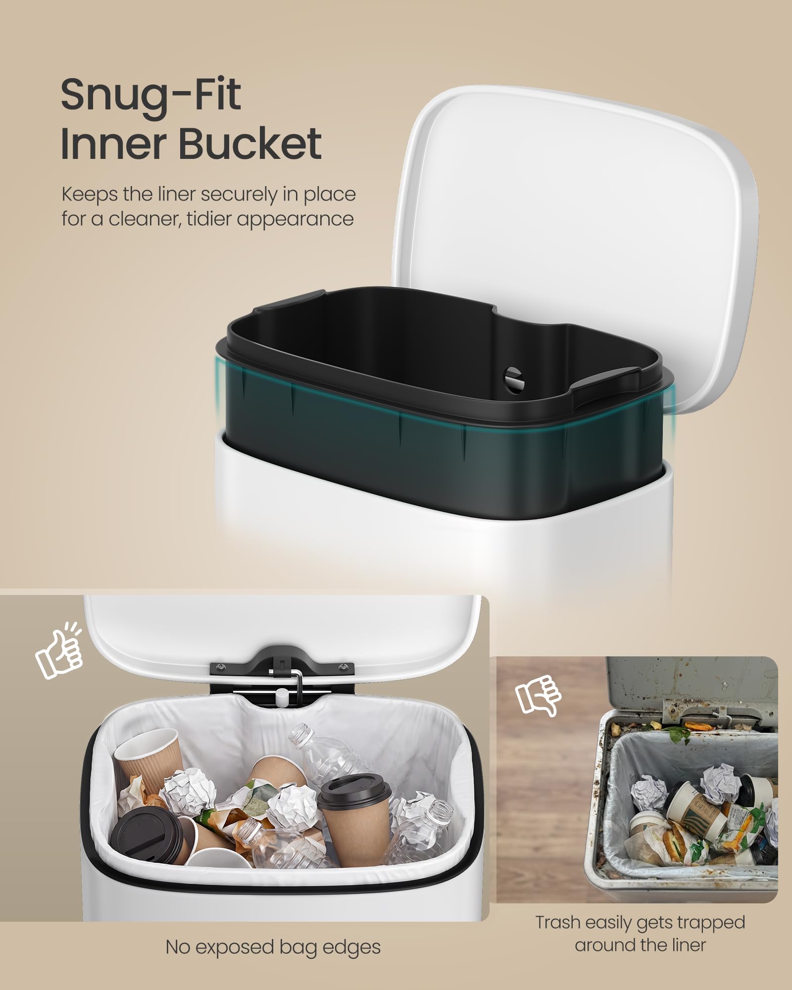 Small Bathroom Trash Can
