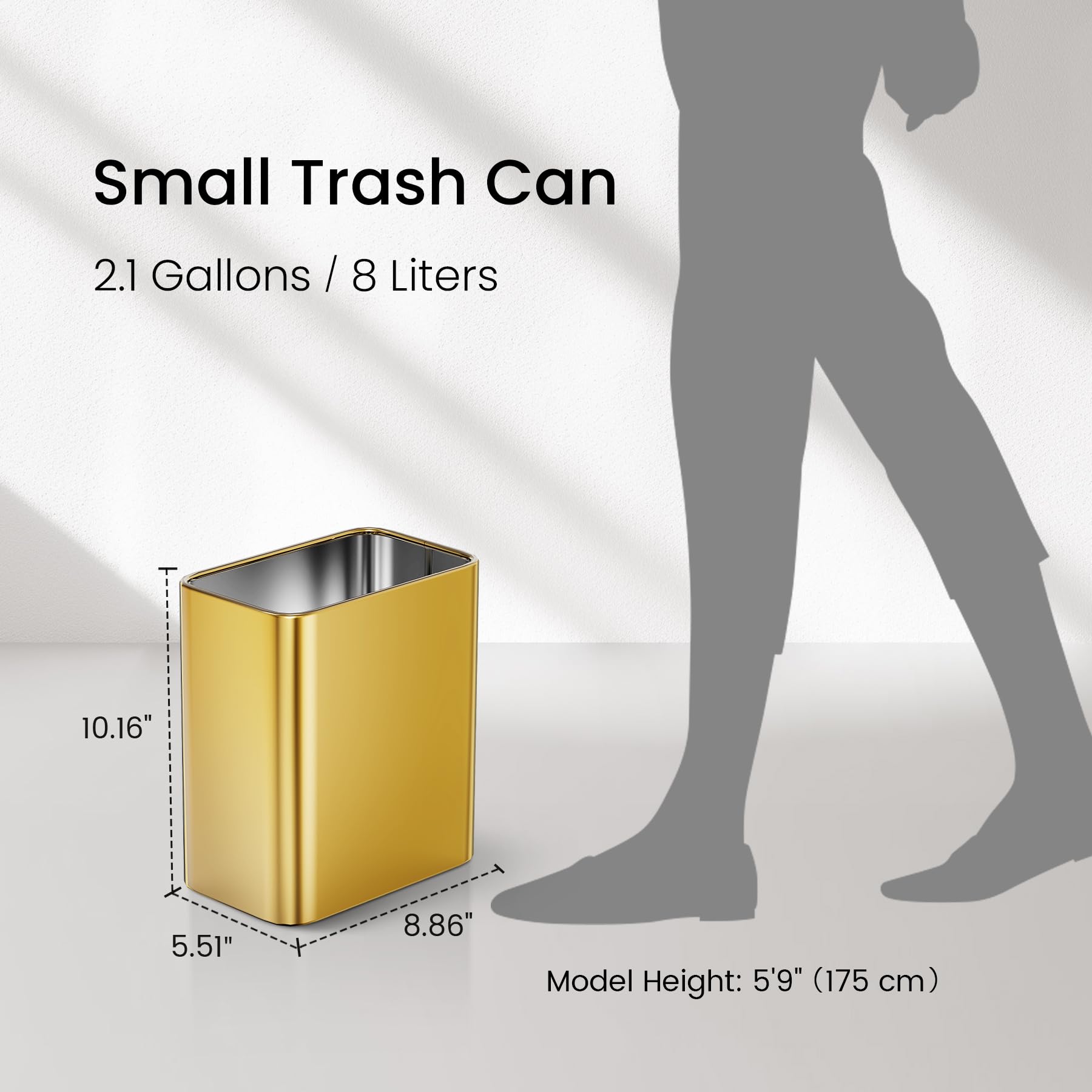 Small Bathroom Trash Can