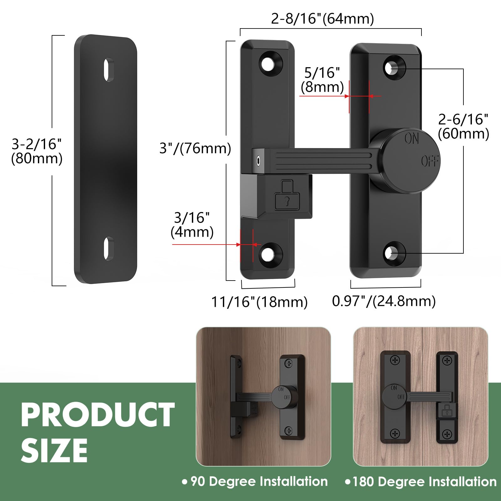 Sliding Barn Door Lock