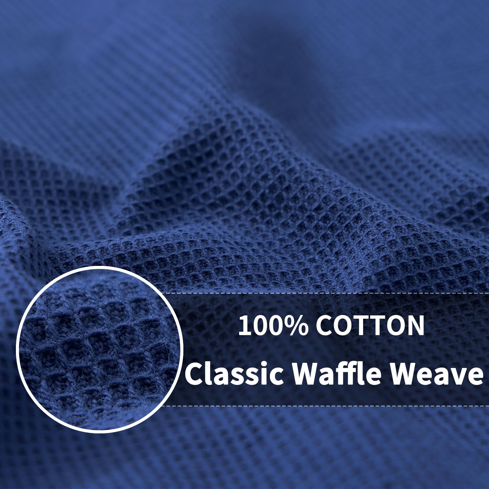100% Cotton Waffle Weave Kitchen Towels (6 Count)