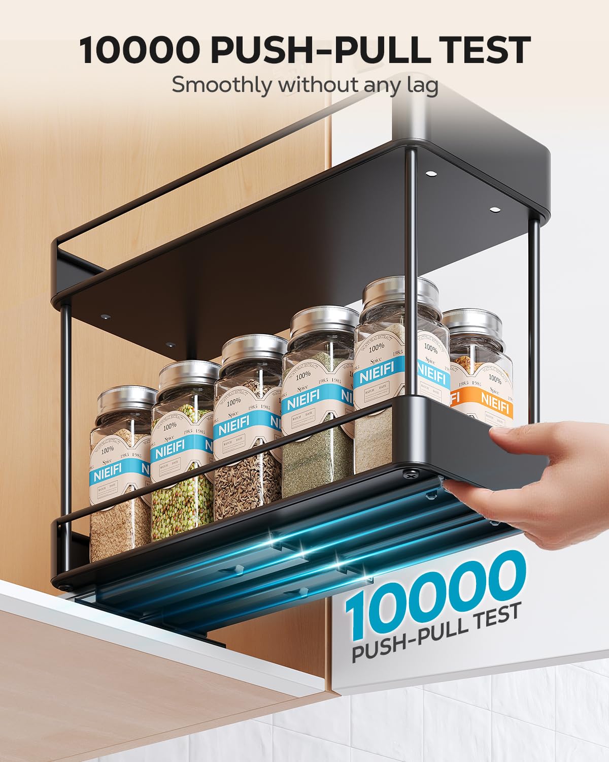 Pull Out Spice Rack Organizer (2 Count)