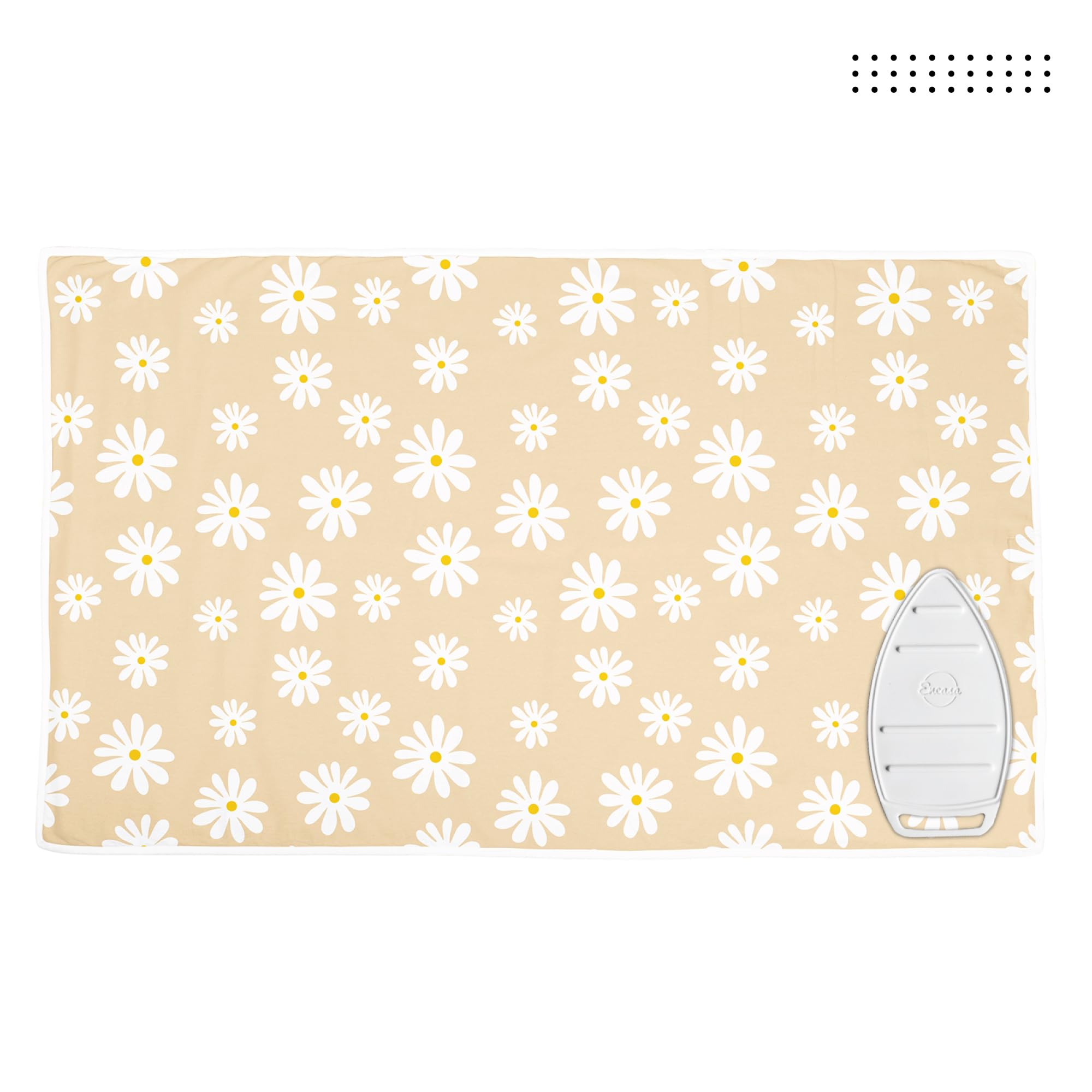 Ironing Mat Heat Resistant Pad 48"x28" Daisy Beige