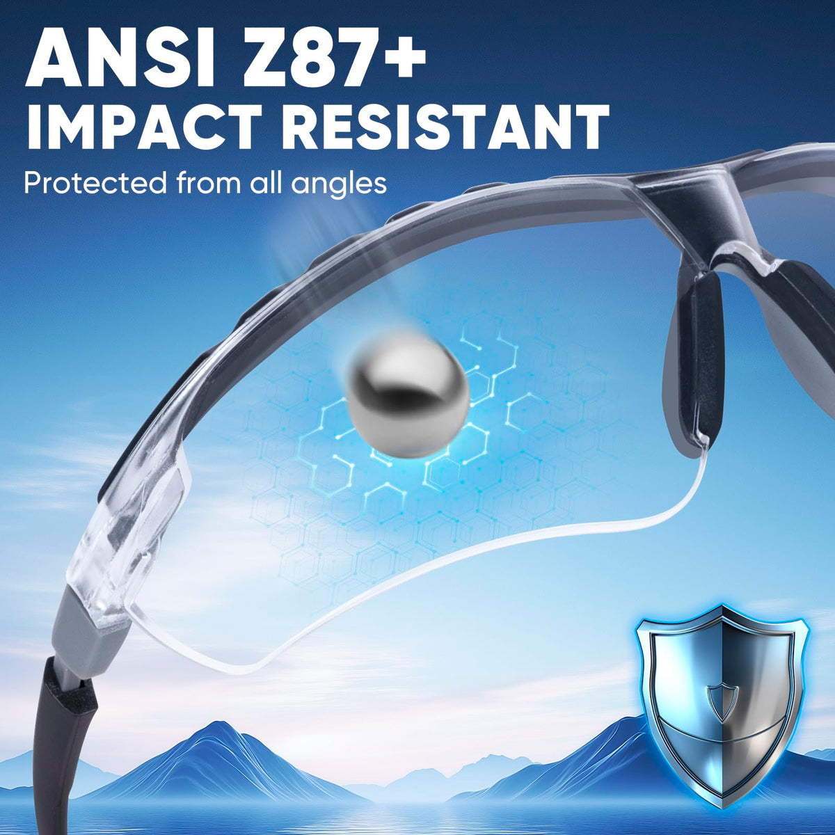3PK Anti Fog Safety Glasses for Men & Women (3 Count)