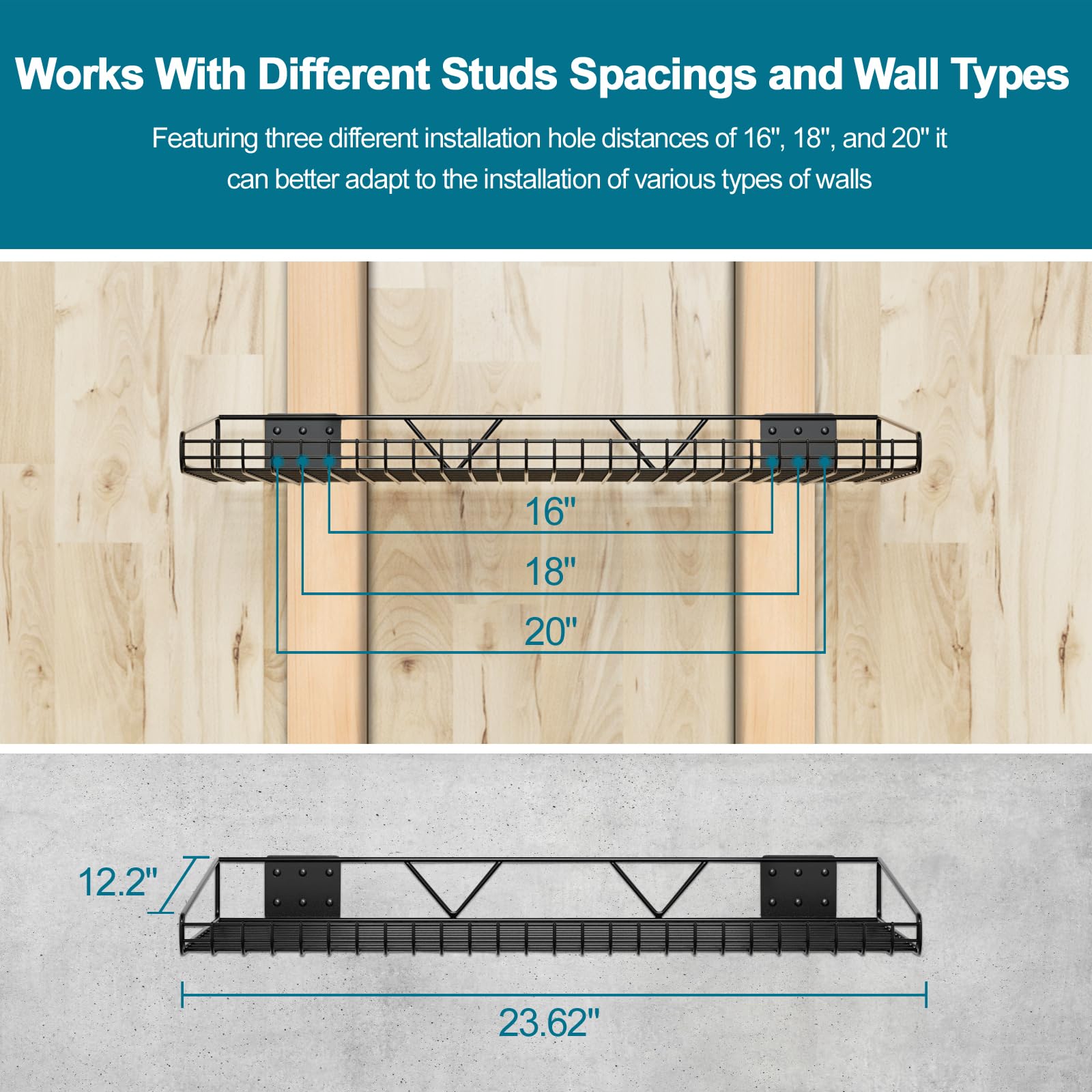 Garage Wall Shelving (4 Count)