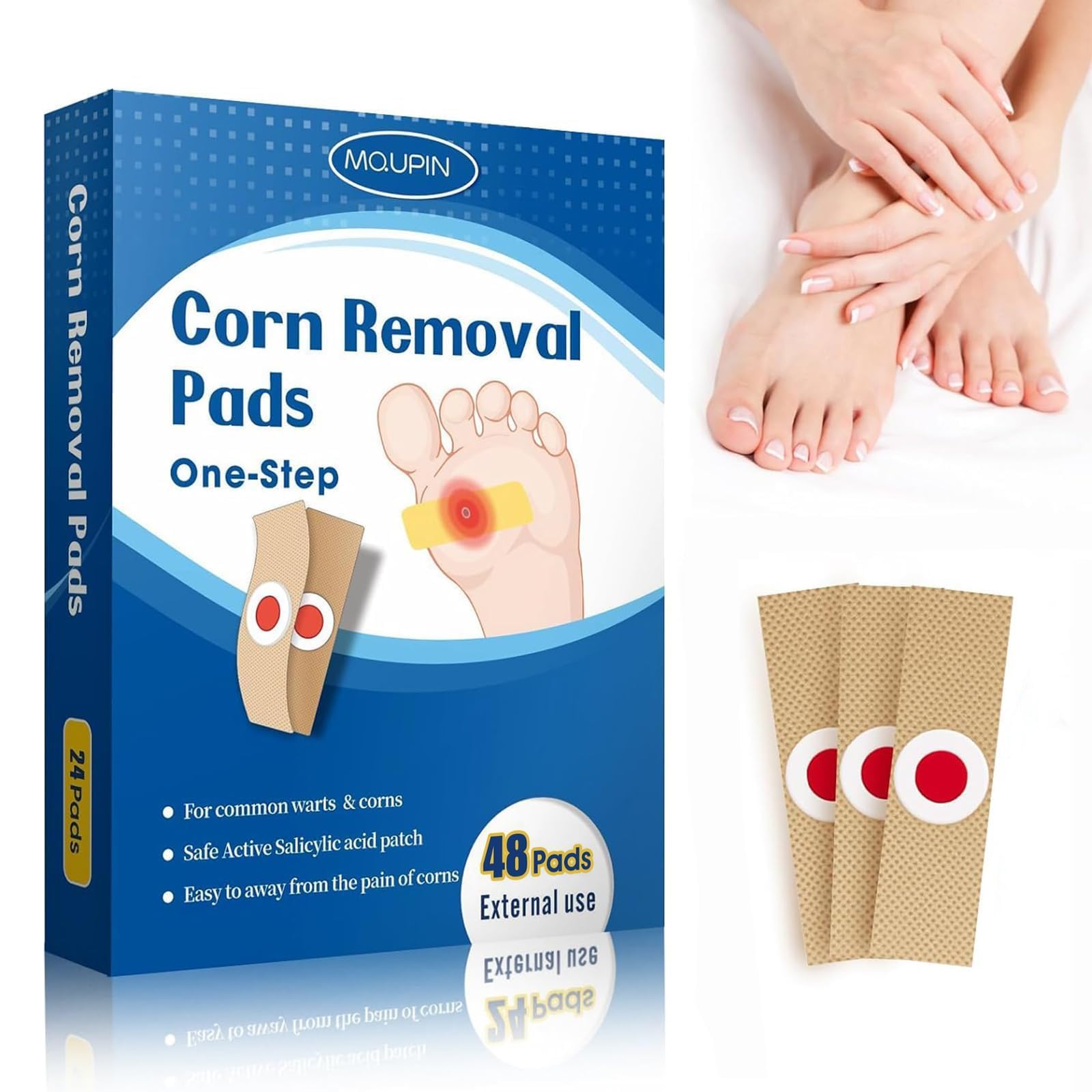 48 Count Corn Removal Pads for Feet and Toe