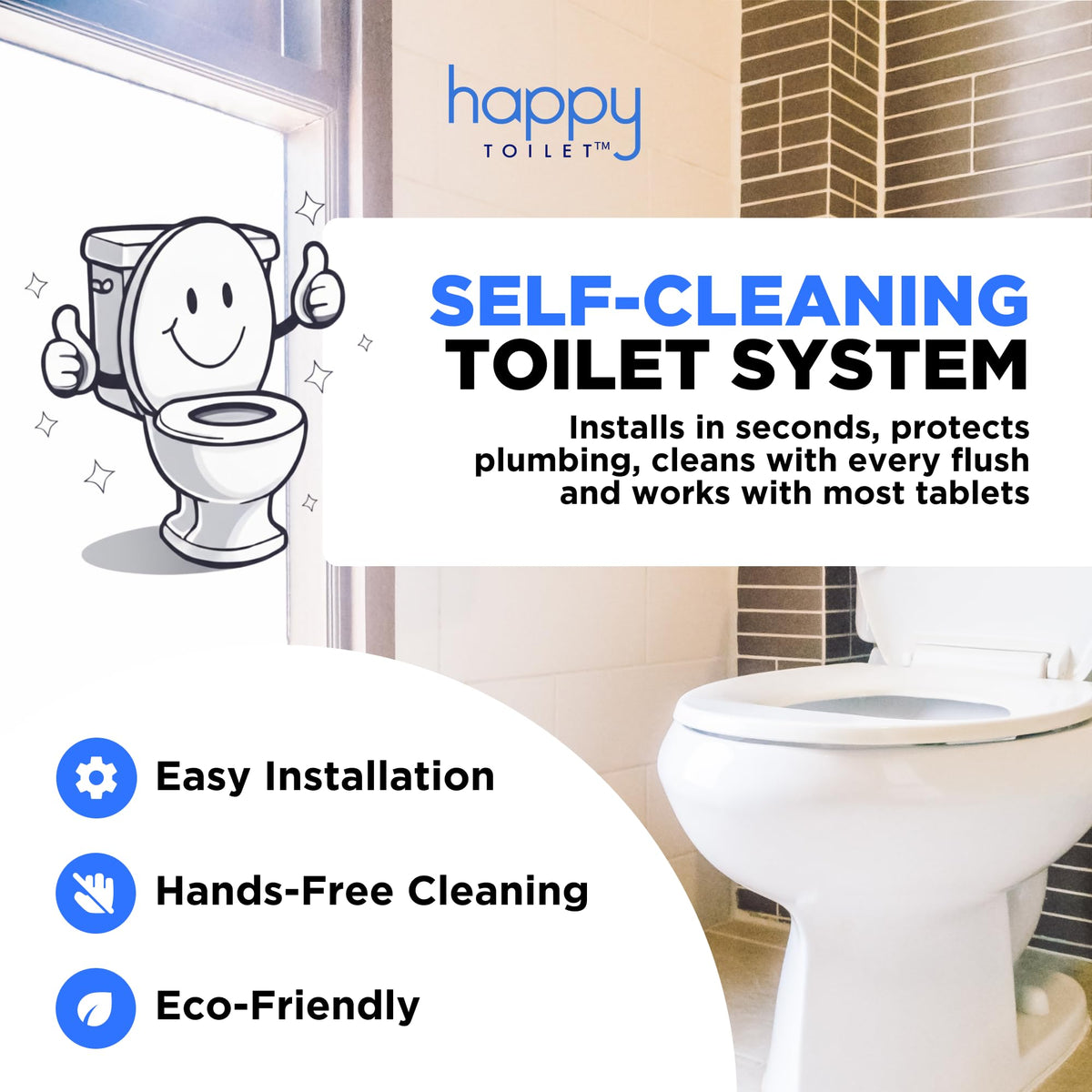 Original Toilet Bowl Tablet Holder Automatic Toilet Bowl Cleaner (2 Count)