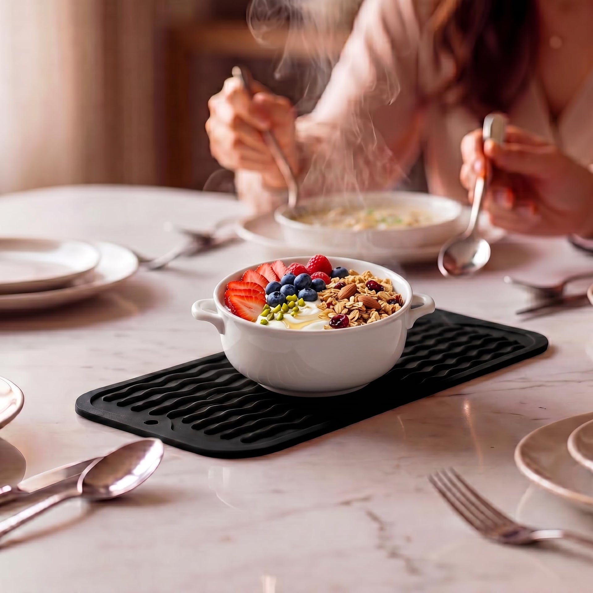 Silicone Dish Drying Mat for Multiple Usage