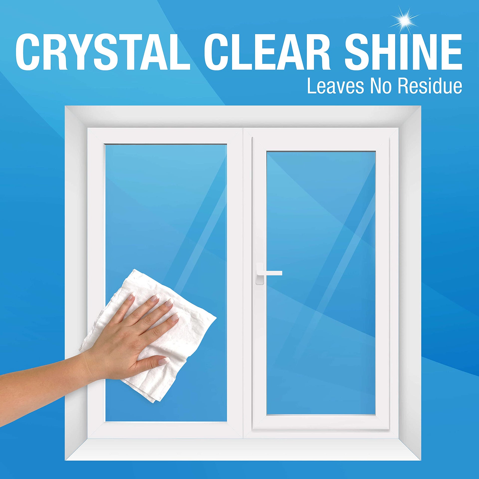 for Glass Disposable and Streak Free Cleaning Wipes for Mirrors (30 Count)