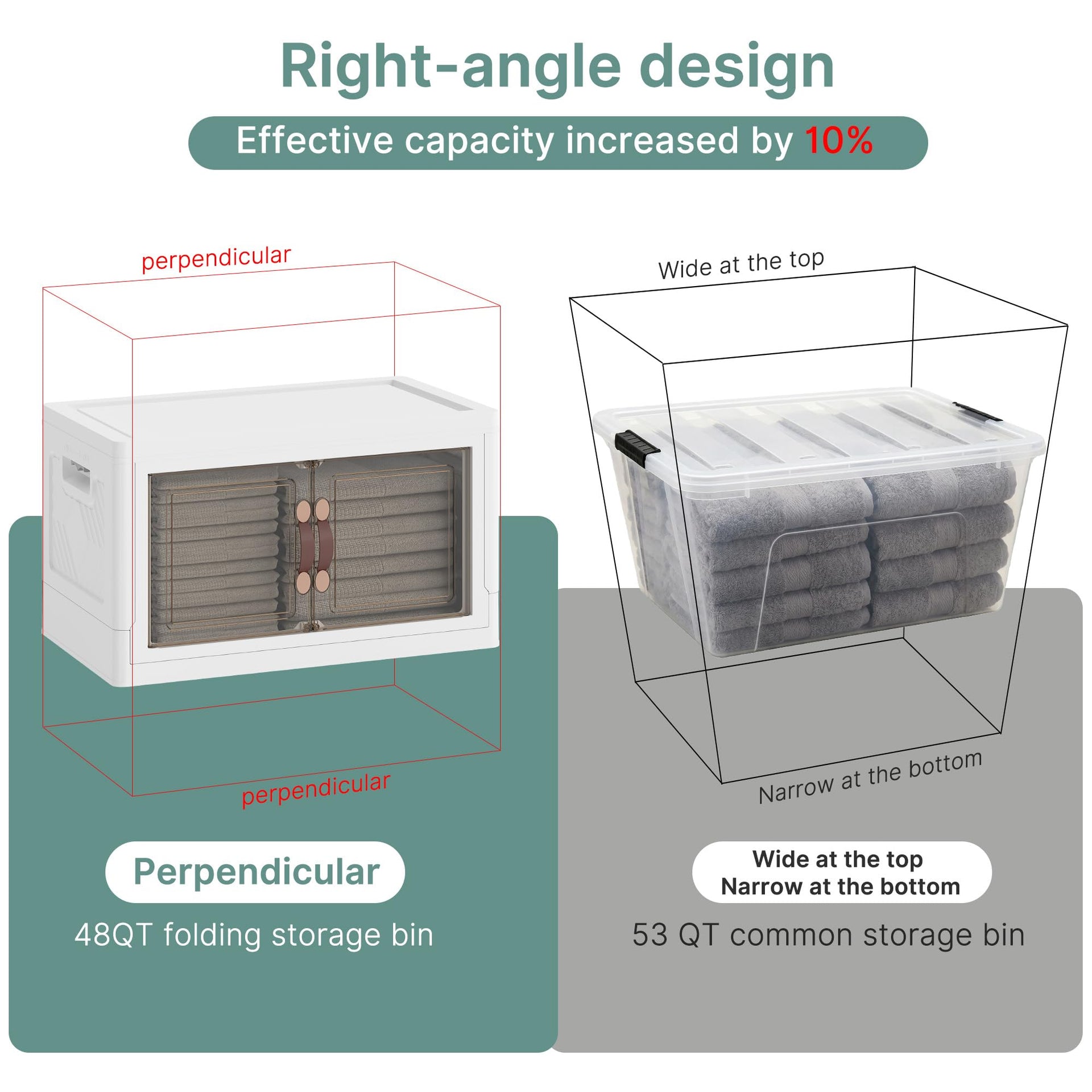 192QT Lockable Plastic Storage Bins (4 Count)