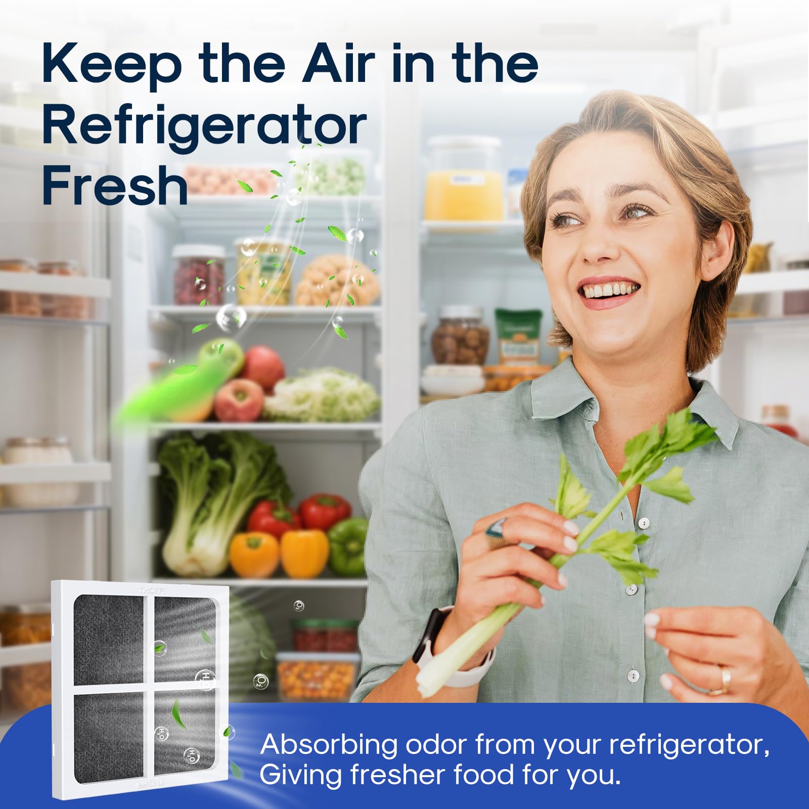 AF004 Replacement for LG LT120F Refrigerator Air Filter (6 Count)