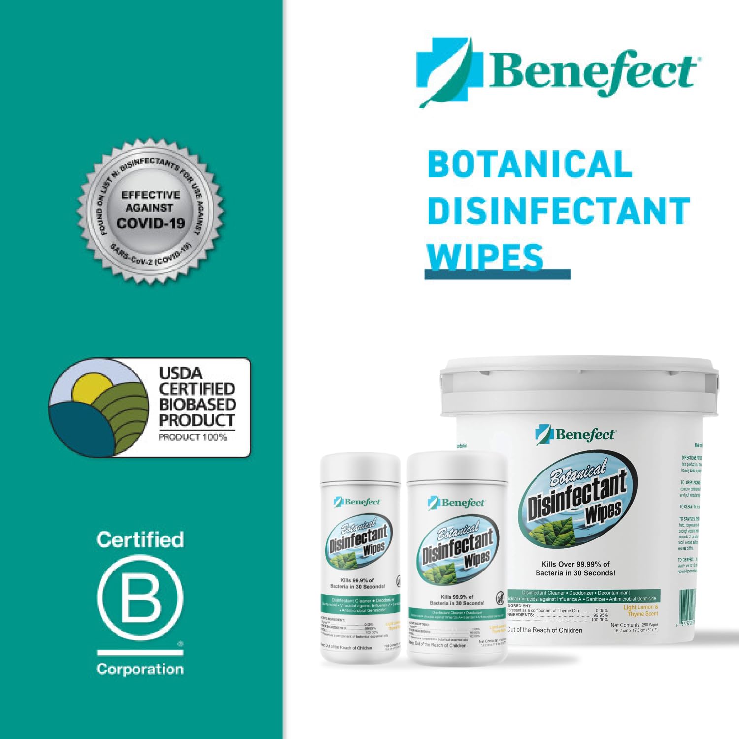 Botanical Disinfecting Wipes (170 Count)
