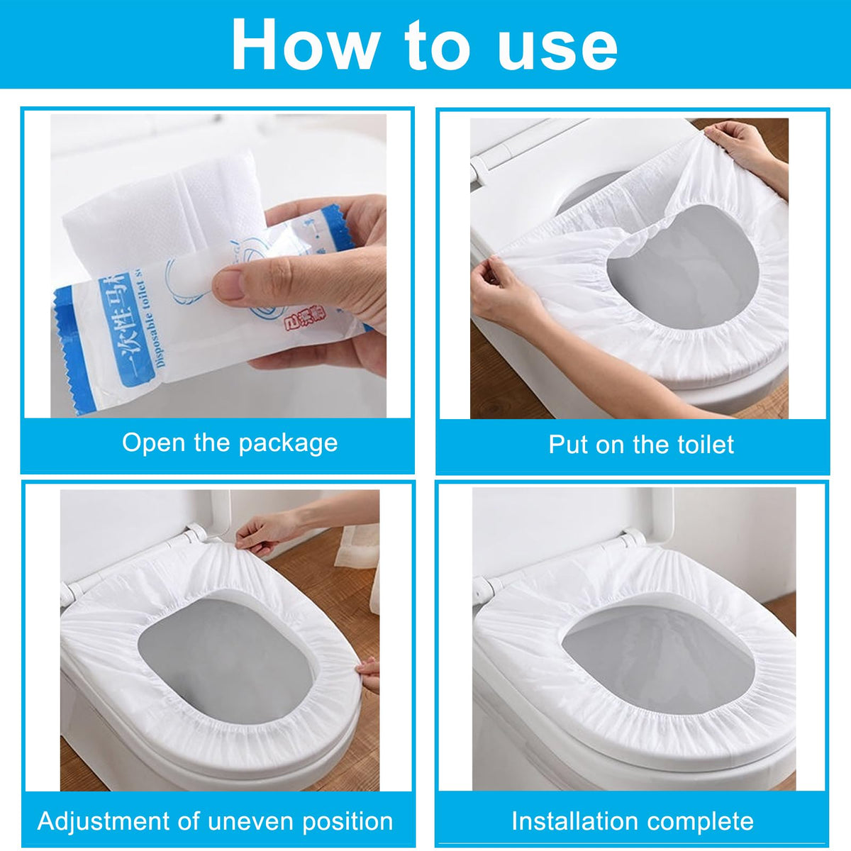 100 Pack Disposable Toilet Seat Cover (100 Count)