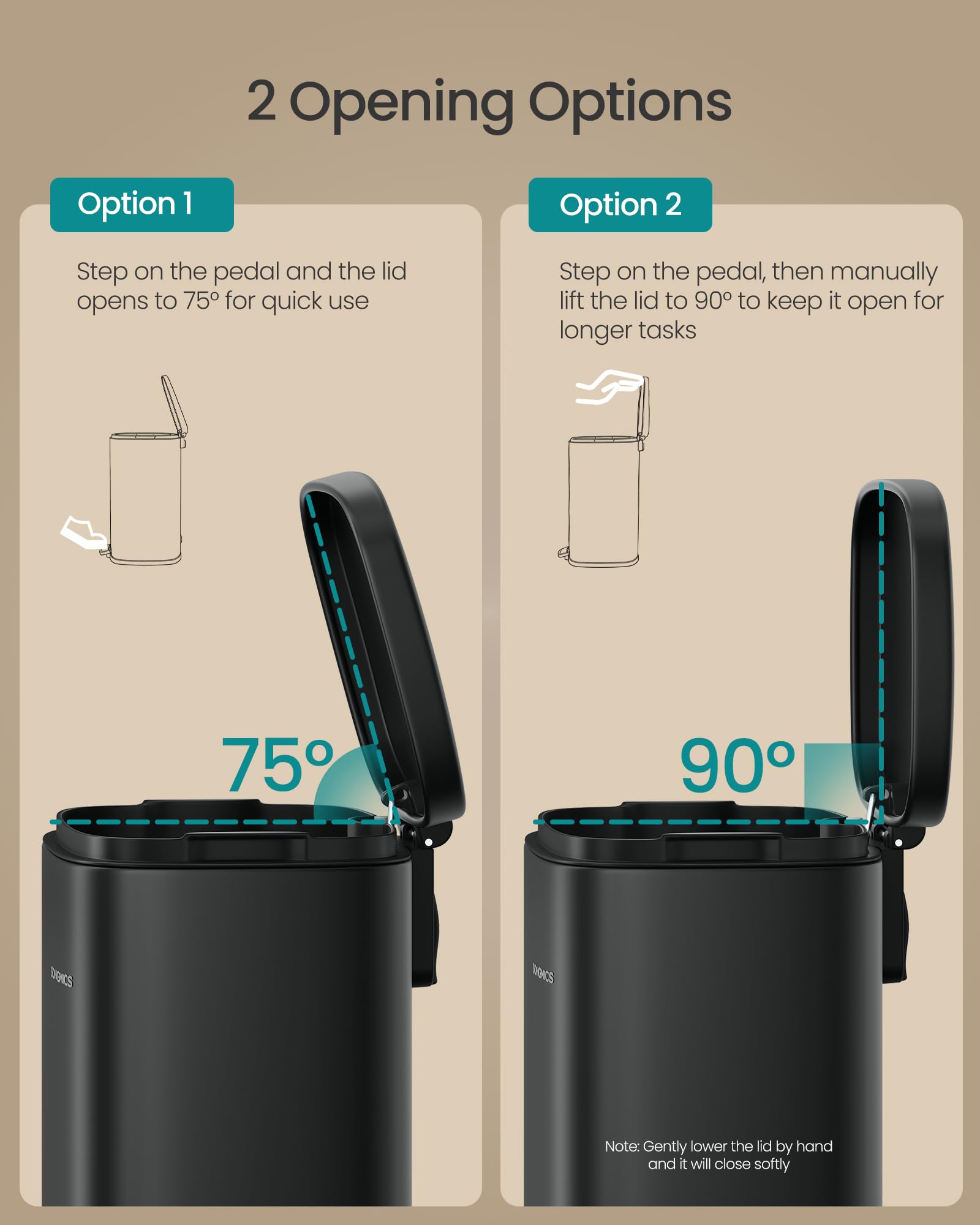 Small Bathroom Trash Can