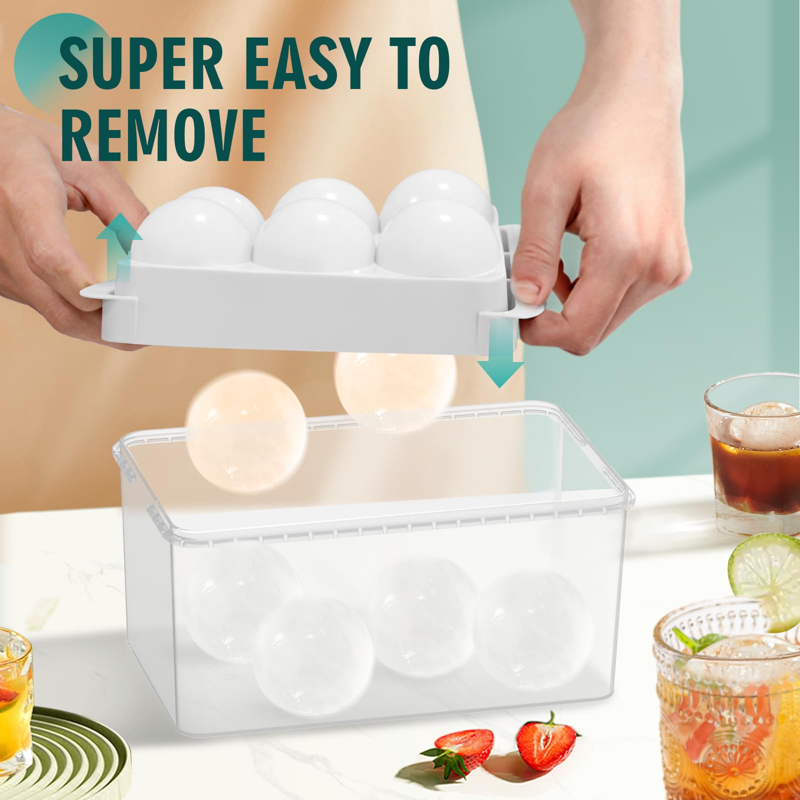 1.9 Inch Large Ice Cube Molds (13.92 Ounce)
