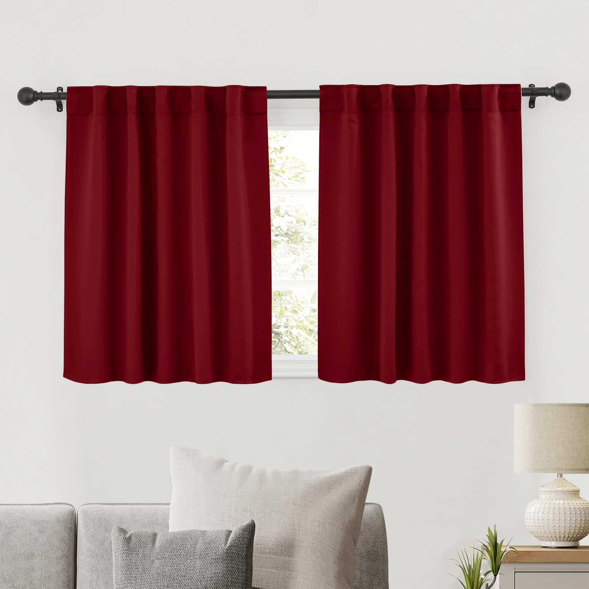 Privacy Bathroom Curtains (2 Count)
