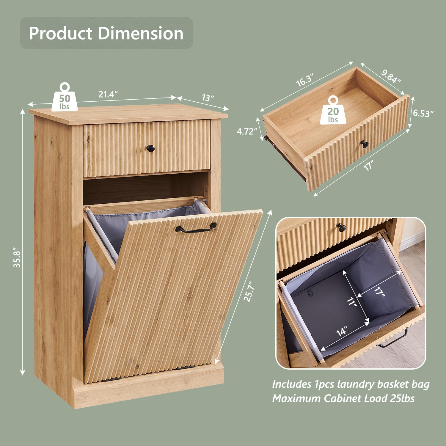 Tilt Out Trash Can Cabinet