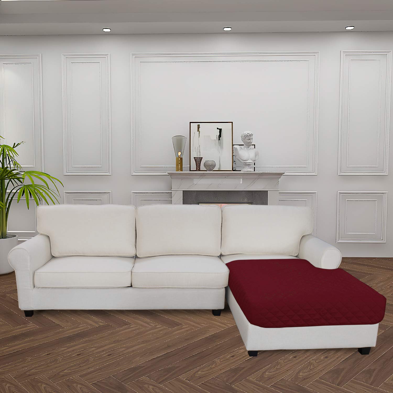 Sectional Couch Covers for Dogs L Shape Sofa Cover Reversible Sofa Slipcover Chaise Lounge Cover Furniture Protector Cover for Pets Dog Cat