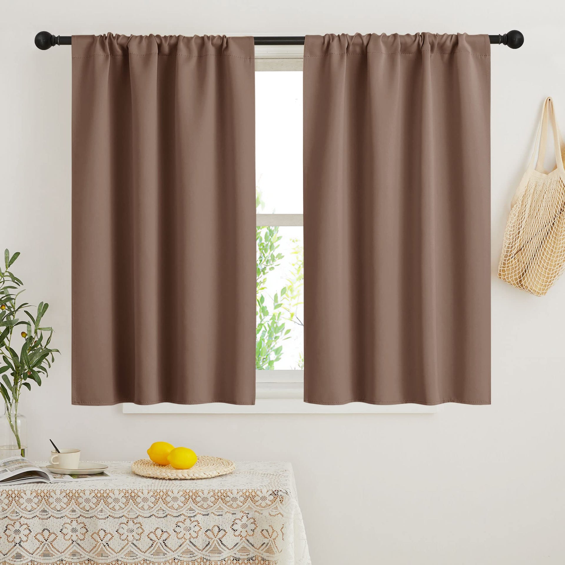 Short Blackout Curtains for Bedroom