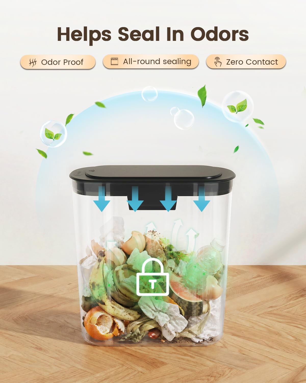 5 Gallon Automatic Bathroom Trash Can with Lid