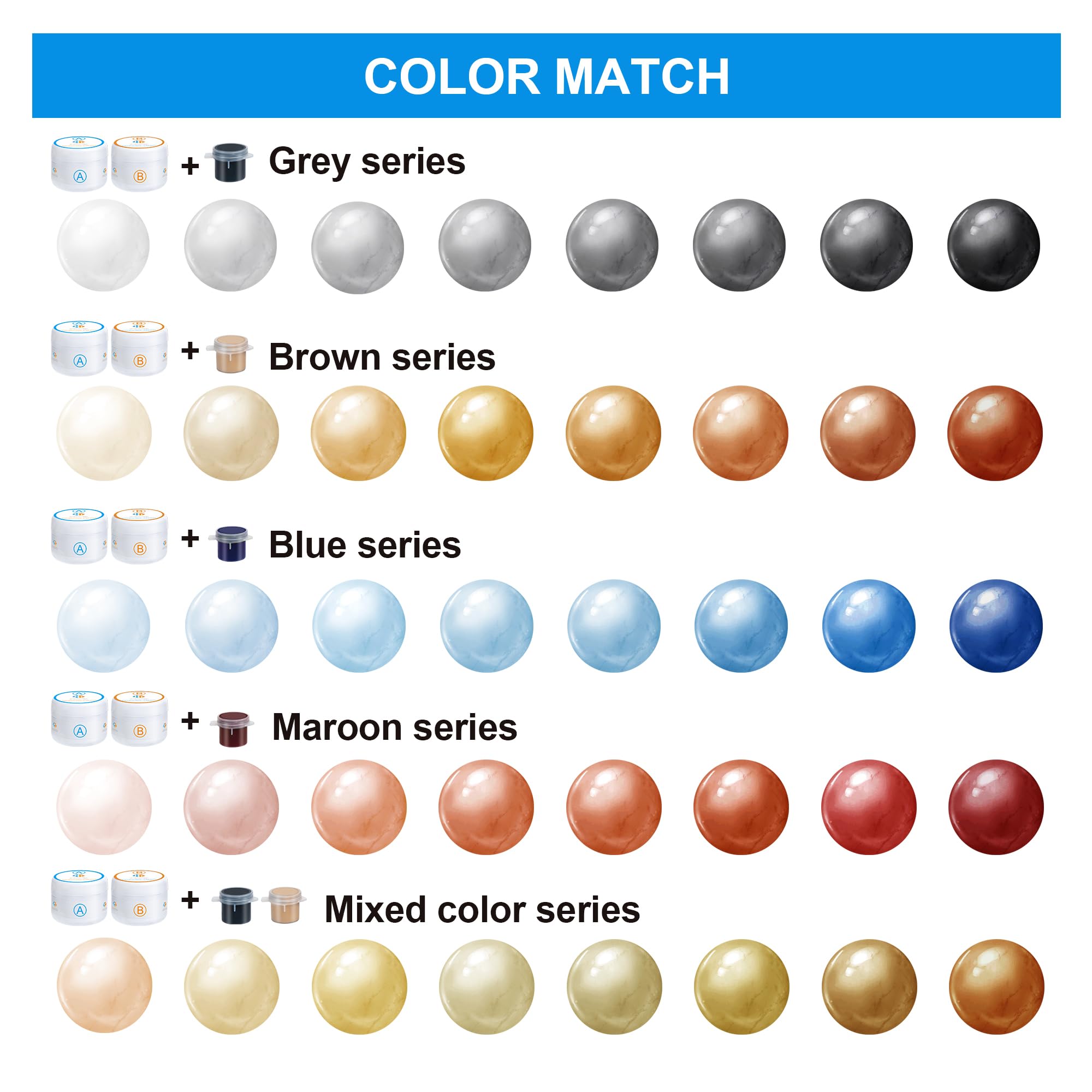 Marble and Granite Repair kit (6 ouces)