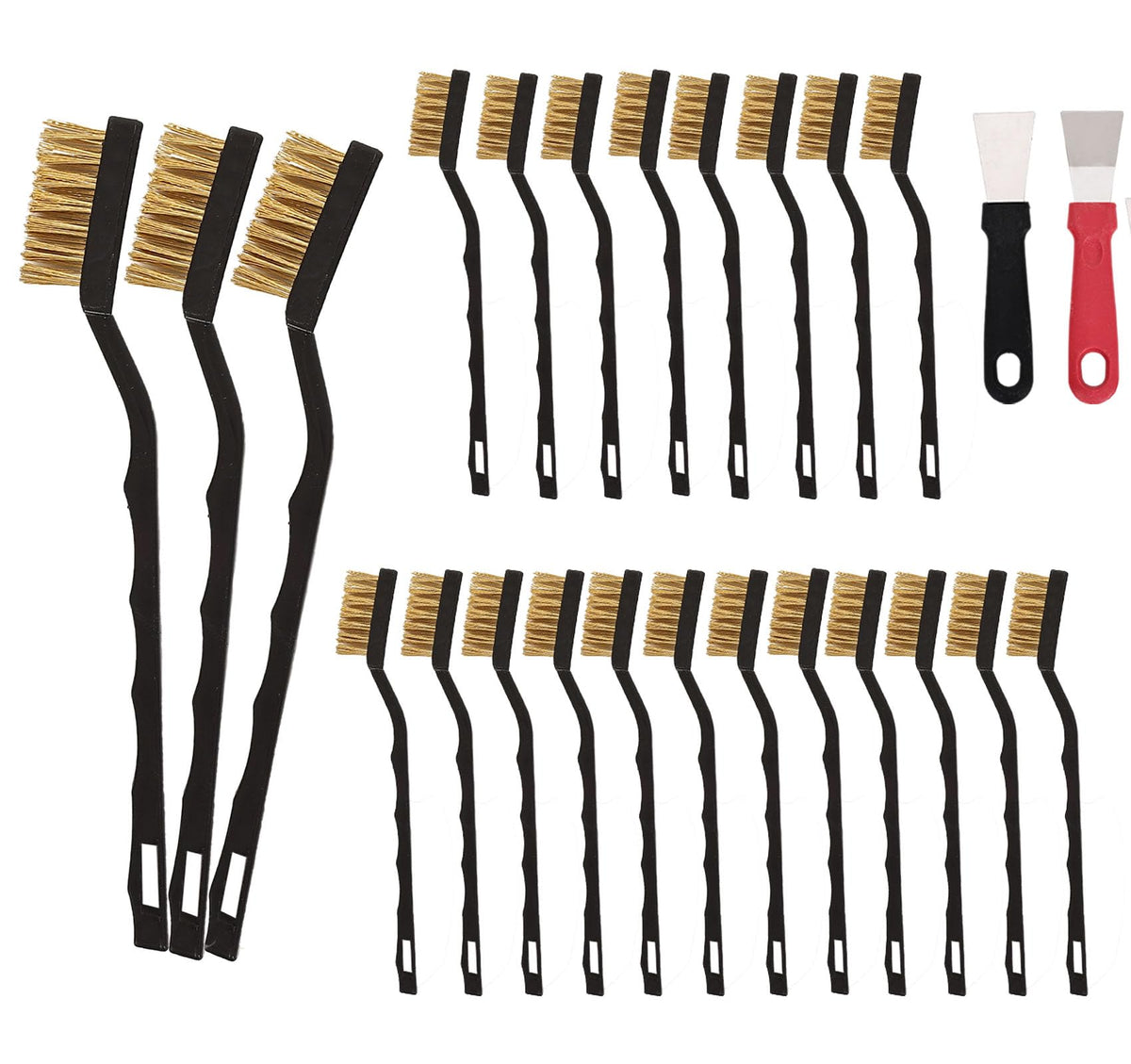 20 Pcs Mini Wire Brush Brass Brush Set (20 Count)
